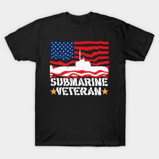 Submarine veteran USA American hero veterans day T-Shirt